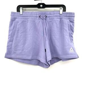 Reebok Size XL Shorts Purple Elastic Waist Drawstring Relaxed Fit Pull On NWT‎